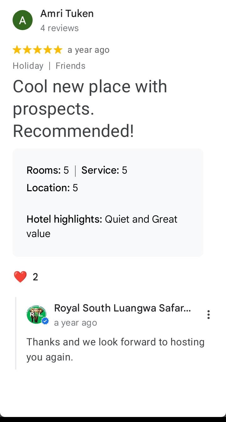 Google review — Amri Tuken